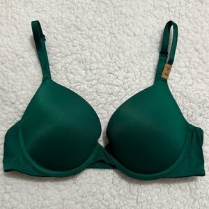 NWT PINK push-up green bra size 32B